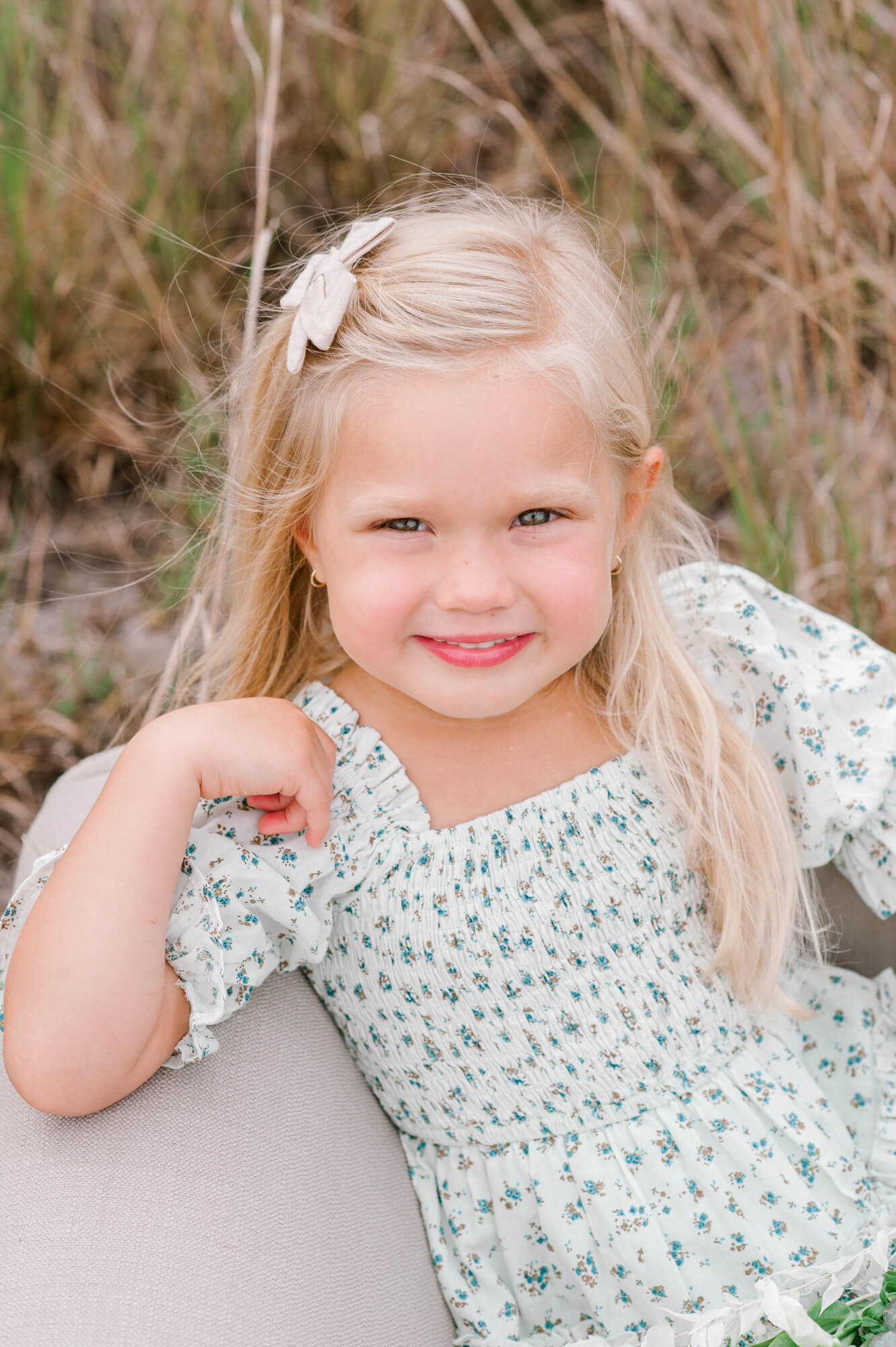 Close up portrait of the daughter of Coastline Family Chiropractics Doctor.